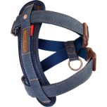 Ezydog Sele Chest Plate Denim. Bekväm hundsele med trendig denim. 
