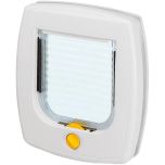 Ferplast Swing 3 Vit. Lucka med manuell 4-vägs låsning