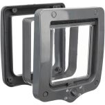 Kattdörr med tunnel Grå