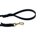 Alac Läderkoppel Mässing Svart