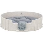 Kattbädd Emelie Filt Sand/Grå