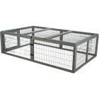 Utehage Trä Grå 174x109 cm