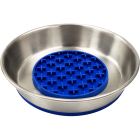 Slowfeeder Rostfri Blå 290 ml