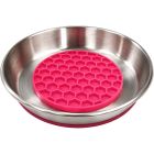 Slowfeeder Rostfri Rosa 500 ml