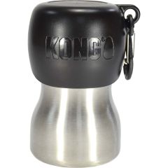 Kong H2O Vattenflaska Svart. Vattenflaska och skål i ett. 