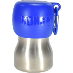 Kong H2O Vattenflaska Blå. Vattenflaska och skål i ett. 