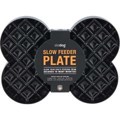 LickiMat SloDog Svart. Slickplatta som gör matstunden lugnare. 