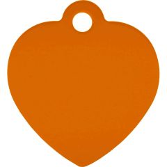ID-Bricka Hjärta Orange S