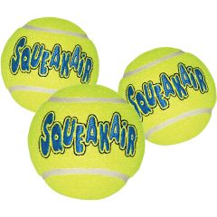 Små tennisbollar med pipljud för hund