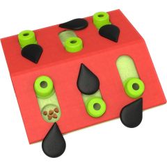 Melon Madness Puzzle & Play. Dubbelsidigt aktivitetsspel med godisgömmor.