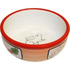 Keramikskål Kanin Röd 10 cm