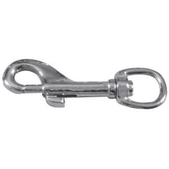 Kromad pistolhake med vridbar D-ring