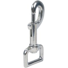 Kromad pistolhake med vridbar D-ring