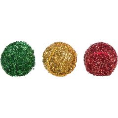 Trixie. Glitterbollar Xmas 3-pack. Julfina glitterbollar till katt.