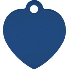 ID-Bricka Hjärta Blå S