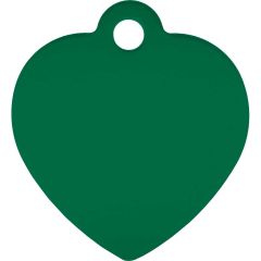 ID-Bricka Hjärta Grön S