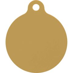 ID-Bricka Cirkel Guld S