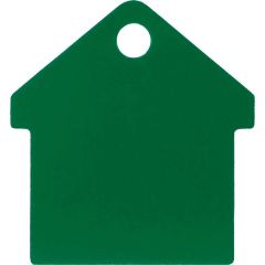 ID-Bricka Hus Grön M. Fin även som nyckelbricka.