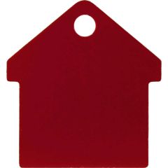 ID-Bricka Hus Röd M. Fin även som nyckelbricka.