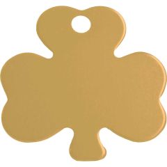 ID-Bricka Klöver Guld M. Namnbricka med flera olika designer.