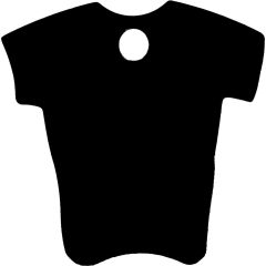 ID-Bricka T-shirt Svart M. Unik namnbricka med personlig gravyr.