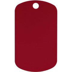 ID-Bricka Militär Röd L. Namnbricka som finns i flera fina färger.