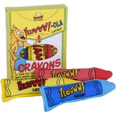 Yeowww. Yeowww Catnip Crayons 3-pack. Tre catnip leksaker av högsta kvalité - Tygkritor.