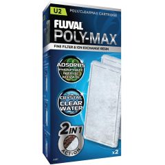 Fluval. Fluval Poly-Max Filter U-Filter U2. Filterpatron med effektiv kemisk filtrering.