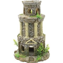 Ozami. Dekoration Torn med pelare 17. Antikt torn med pelardesign och öppna ingångarna.