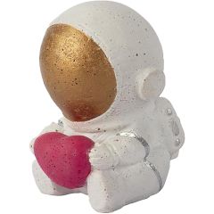 Ozami. Akvariedekoration Spaceman 6cm. Super gullig rymdman som visar kärlek genom rutan.