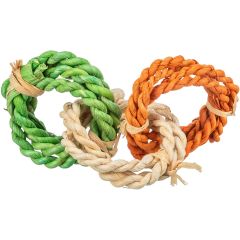 Trixie. Lekringar Majsblad 15 cm. Tre färgglada ringar som uppmuntrar till lek och aktivitet.