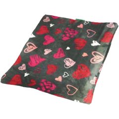 Juunik. Juunik Madrass Grå/Hjärtan S. Lagom varm och extra mjuk madrass av hög kvalitét för husdjur.