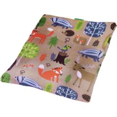 Juunik. Juunik Madrass Beige/Skogsdjur S. Lagom varm och extra mjuk madrass av hög kvalitét för husdjur.