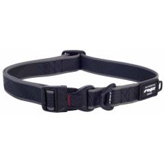Rogz. Rogz Amphibian Halsband Svart. Ultratåligt hundhalsband med rundade kanter och texturerat grepp.