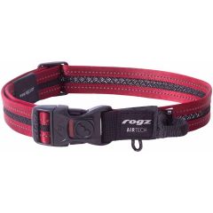 Rogz. Rogz AirTech Halsband Röd. Bekvämt hundhalsband med ergonomisk design med lätt vikt.