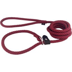 Alac. Alac Retrieverkoppel Vinröd. Svensktillverkat retriever- och utställningskoppel av hög kvalité.