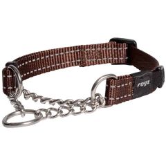 Rogz. Rogz Halvstryp Utility Brun M. Robust halsband som kombinerar funktionalitet och säkerhet.