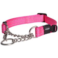Rogz. Rogz Halvstryp Utility Rosa M. Robust halsband som kombinerar funktionalitet och säkerhet.