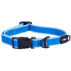 Rogz. Rogz Amphibian Halsband Blå M. Ultratåligt hundhalsband med rundade kanter och texturerat grepp.