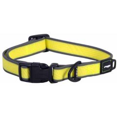 Rogz. Rogz Amphibian Halsband Gul M. Ultratåligt hundhalsband med rundade kanter och texturerat grepp.