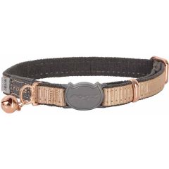 Rogz. Rogz UrbanCat Halsband Guld XS. Halsband i fin pastellfärg och eleganta roséguldsdetaljer.