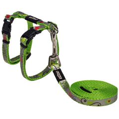 Rogz. Rogz ReflectoCat Sele Lime S. Praktiskt set med kattsele med matchande koppel.
