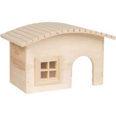 Flamingo Trähus Sobys S. Fint hus av plywood trä. 