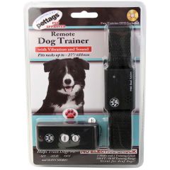 Pettags Remote Dog Trainer. Träningshalsband med fjärrkontroll. 