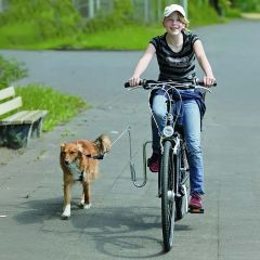 Flamingo Cykelfäste Doggy Sprinter. Säkert cykelfäste med hundkoppel. 