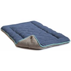 Dog Gone Smart. DGS Chenille Sleeper Cushion Blå XS. Dubbelsidig burdyna. 