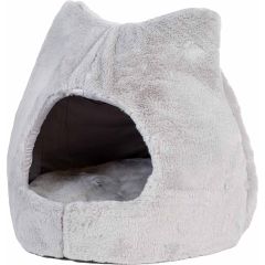 Ozami. Kattigloo Grå 45 cm. Kattformad kryp-in bädd.
