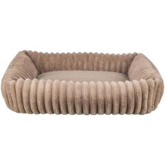 Trixie. Bädd Lonni Ljusbrun 65 x 50 cm. Mjuk bädd med avtagbart överdrag i härlig plysch manchester.