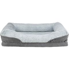 Trixie. Vital Bädd Lino Grå/Ljusgrå 70 x 55 cm. Ortopedisk bädd för maximal sovkomfort.