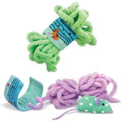 Kong Pull-A-Partz Yarnz. Garnboll med dolda överraskningar. 